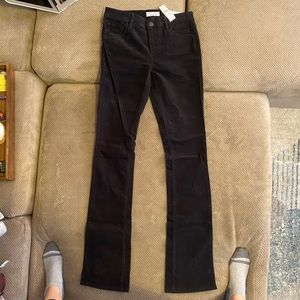 NWT Black corduroy modern boot pants